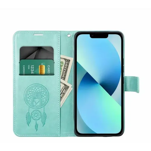 MEZZO Book case preklopna torbica za SAMSUNG GALAXY A13 4G  dreamcatcher zelena slika 3