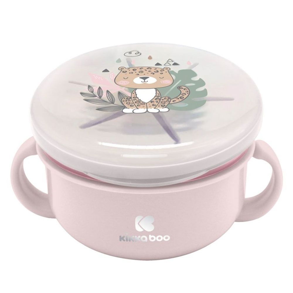 Kikka Boo Zdjela 2U1 Savanna 380ml, Pink slika 1