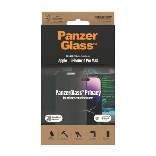 PanzerGlass zaštitno staklo UWF Privacy AB w. Applicator za iPhone 14 Pro Max slika 2