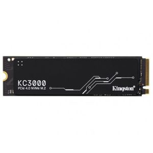 Kingston SKC3000S/512G M.2 NVMe 512GB SSD, KC3000, PCIe Gen 4x4, 3D TLC NAND, Read up to 7,000 MB/s, Write up to 3,900 MB/s (single sided), 2280, Includes cloning software