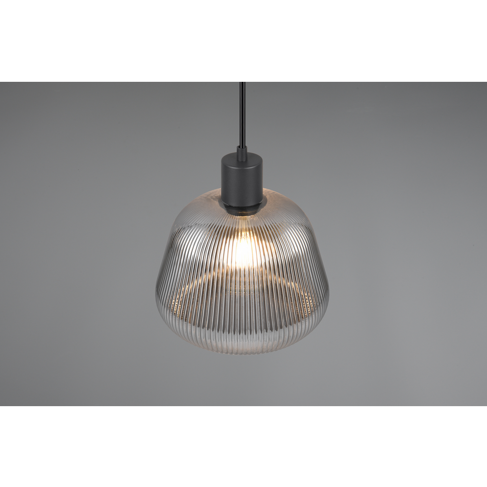 Trio Lightning visilica TARIFA 1, crna mat slika 3