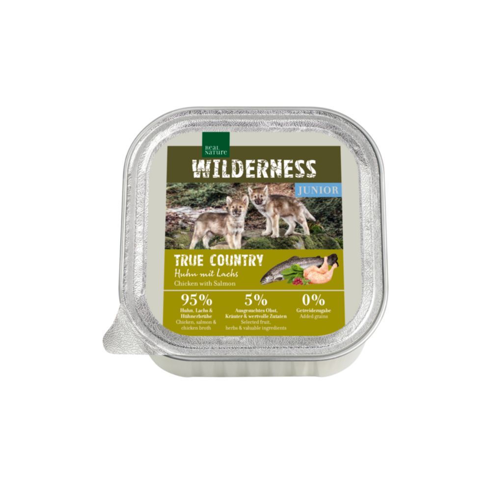 Real Nature Wilderness Junior piletina s lososom 100 g slika 1