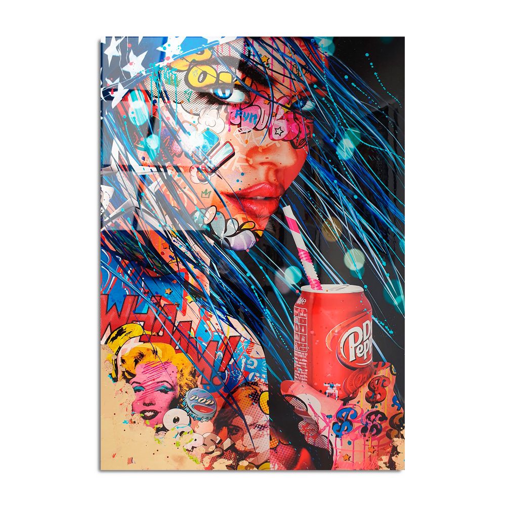 Dekorativna Slika na Kaljenom Staklu UV-725, 70 x 100 cm, Višebojna slika 6