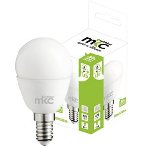 MKC Sijalica,LED 6W, E14, 4000K,220V AC,prirodno bijela svjetlos - LED MINISFERA E14/6W-N BOX