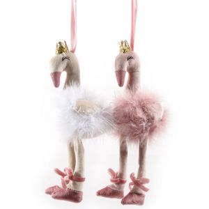 Viter novogodišnji ukras flamingo balerina 25cm