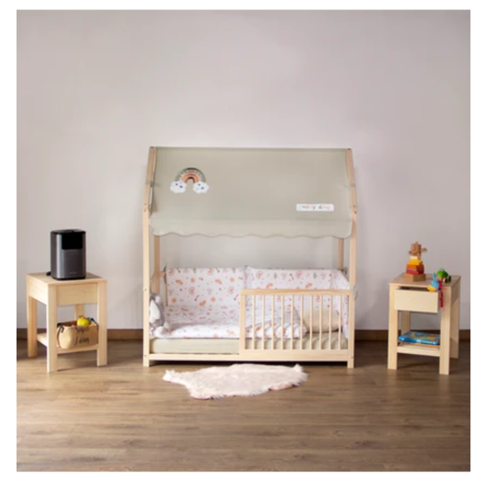 Kukka Set za spavanje Duga, Bež - Ogradica, jastuk, jorgan i posteljina slika 4