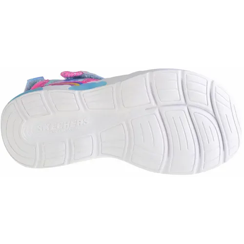 Skechers Summer Sky dječje sandale sa svjetlom 302975l-blu slika 22