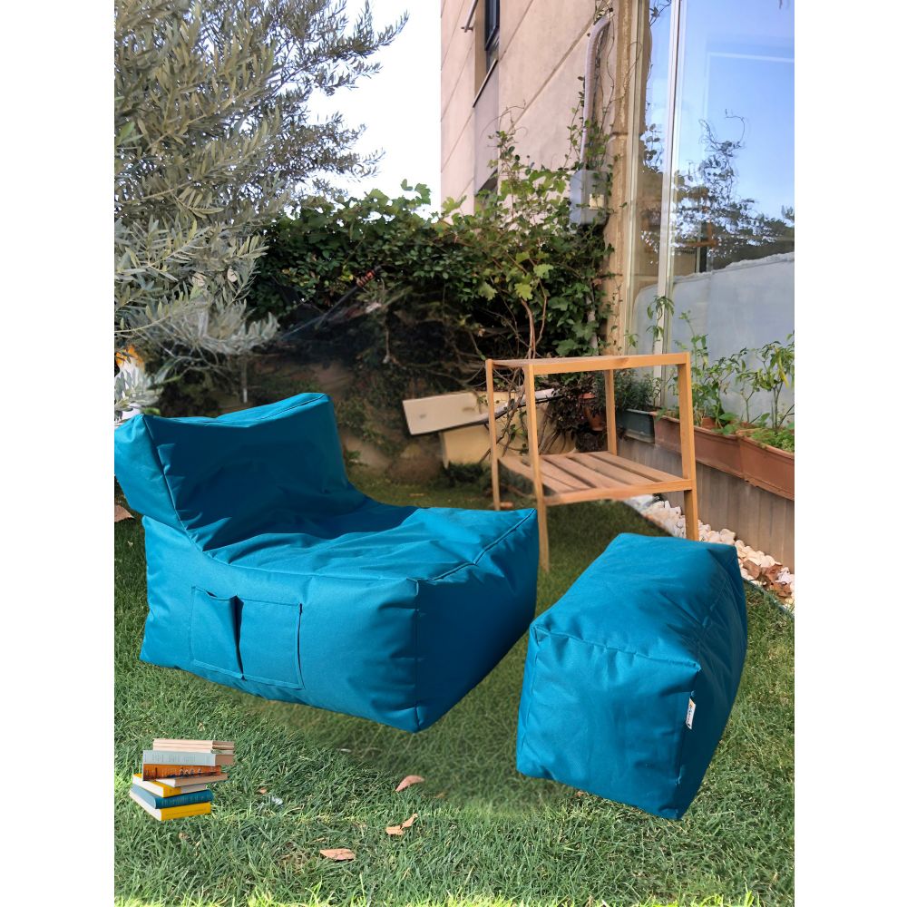 XXL Sedir - Tirkizni Set Bean Bag-a (2 Komada) slika 1