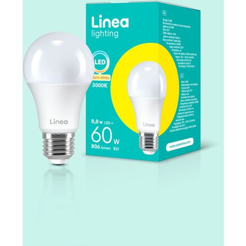 Linea LED sijalica 8,8W(60W) A60 806Lm E27 3000K slika 3