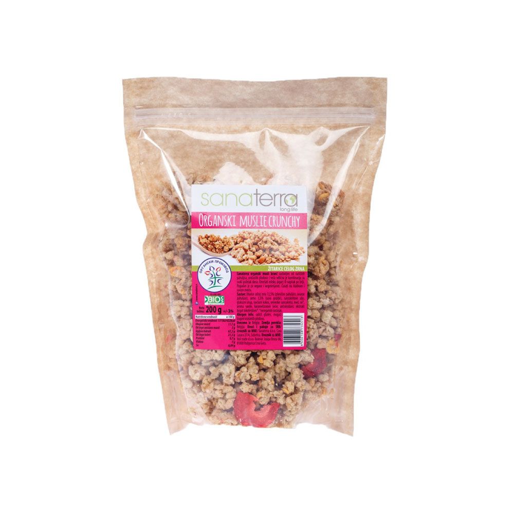 Sanaterra Muesli Crunch 200gr slika 1