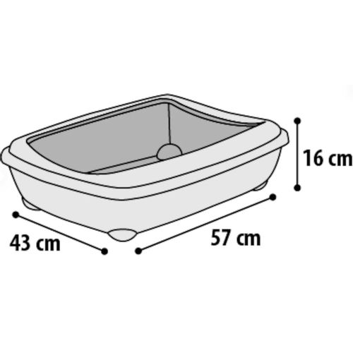 MAČJI WC NESTA CLASSIC L 43x57xV.:16cm slika 2