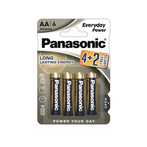 Panasonic baterije LR6EPS/6BP 4+2F slika 1