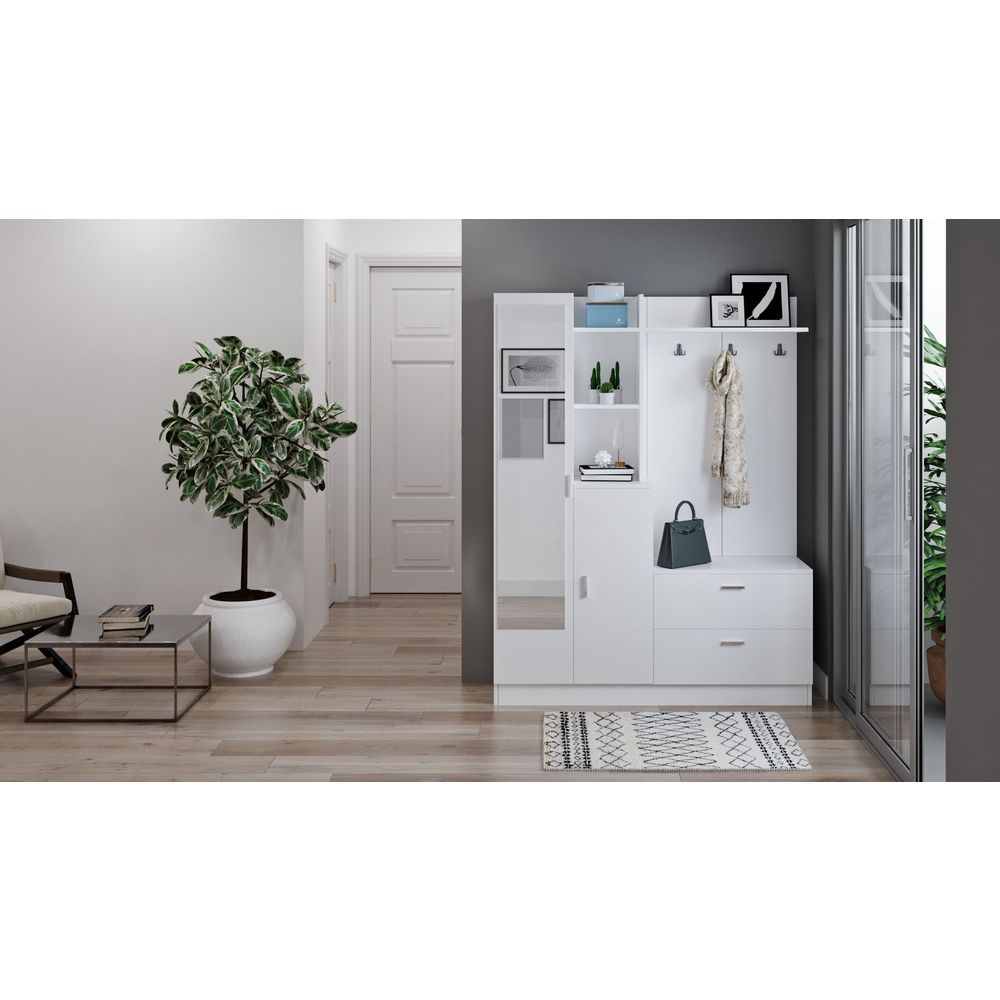 Hall stand Dd5-W - Bijela boja slika 3