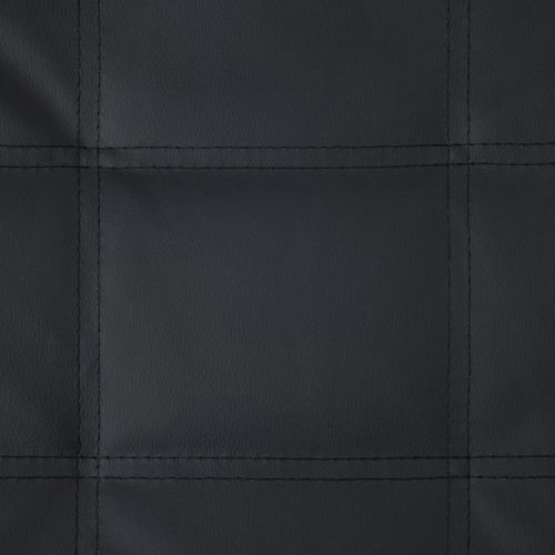 Masažni ležaj od umjetne kože s jastukom crni slika 44