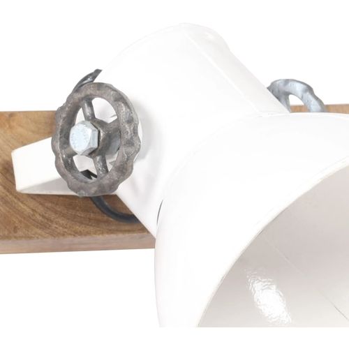 Industrijska zidna svjetiljka bijela 45 x 25 cm E27 slika 30