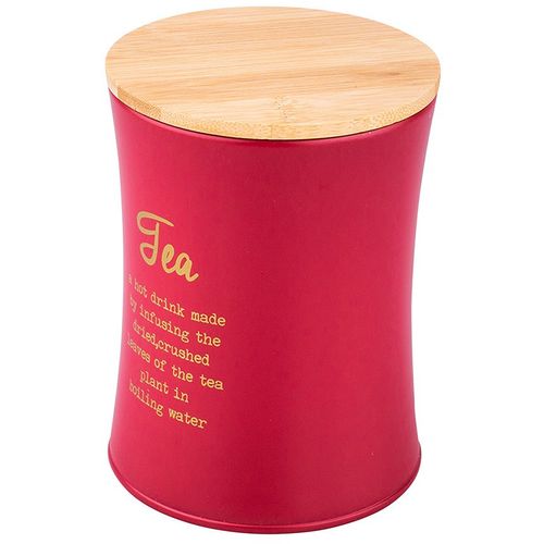 Altom Design stožasta posuda za čaj s bambusovim poklopcem crvena, dekor TEA - 0204018414 slika 9