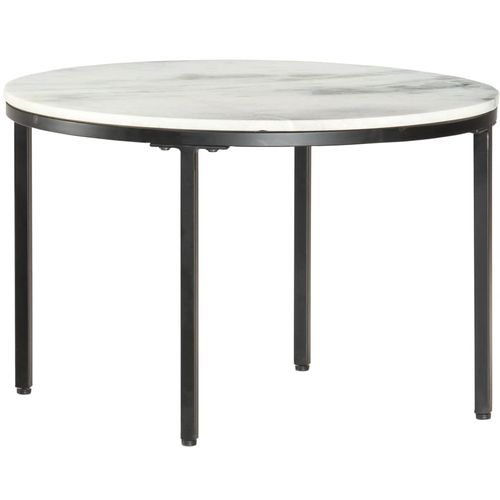 Stolić za kavu bijelo-crni Ø 65 cm od pravog punog mramora slika 35