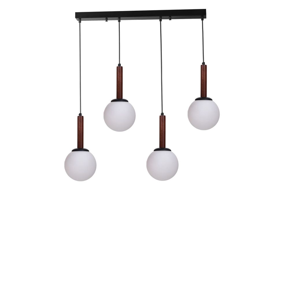 Opviq Luster 871, Bijela, Orah, Crna slika 2