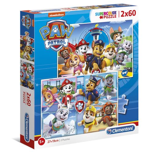 Paw Patrol puzzle 2x60kom slika 2