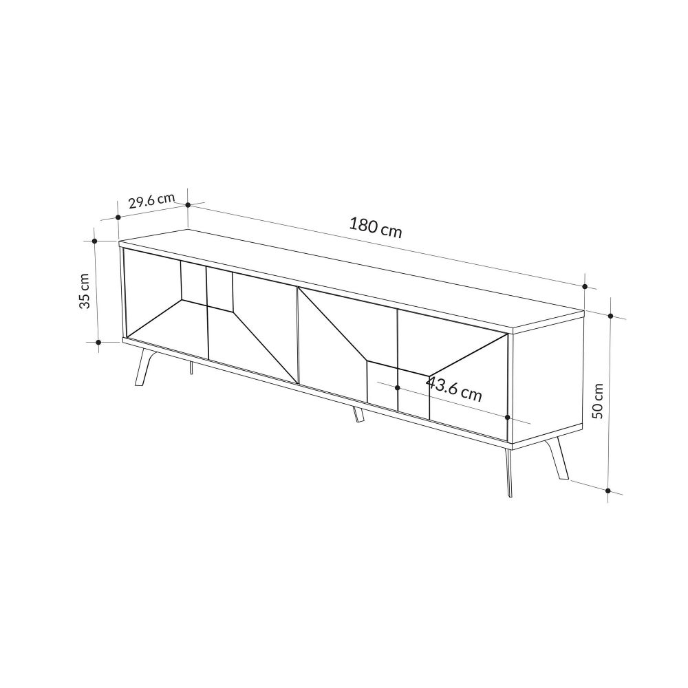 TV Stalak Dune - Antracit slika 6