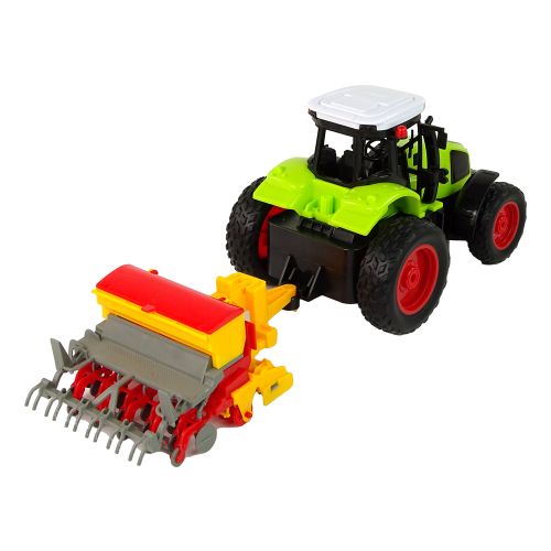 Traktor s balirkom na daljinsko upravljanje R/C 1:16 - zeleno/žuti slika 5