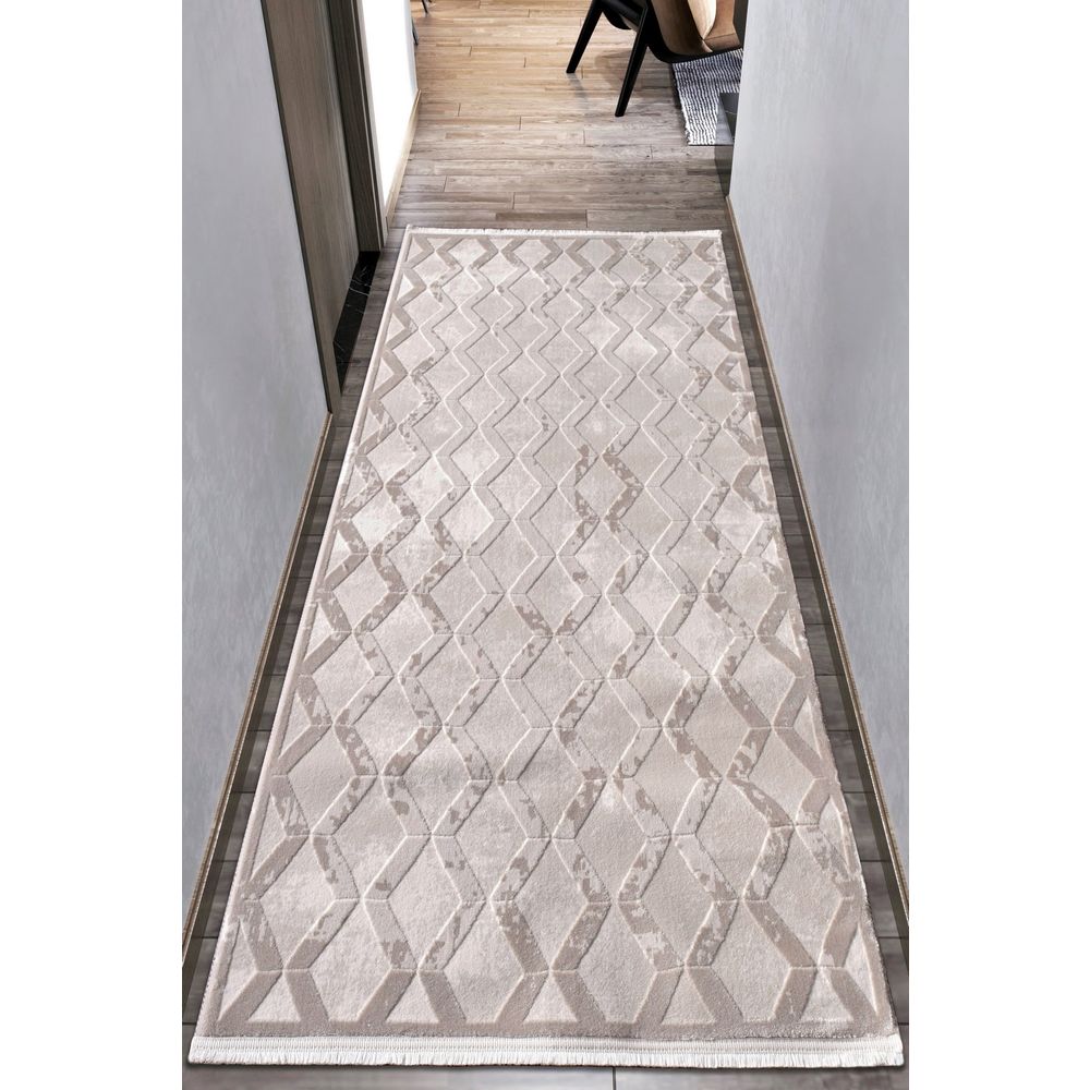 Diva - 9558 Bež Tepih za Hodnik (120 x 350 cm) slika 1