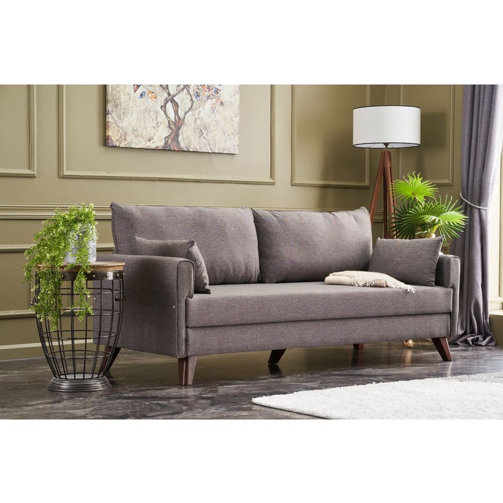 Bella Sofa Bed - Trosjed na razvlačenje, smeđa slika 2