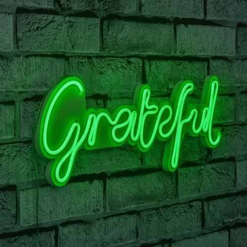 Wallity Ukrasna plastična LED rasvjeta, Grateful - Green slika 9