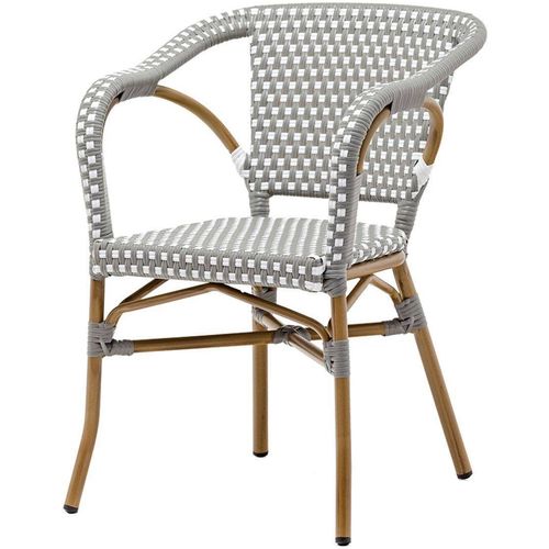 Floriane Garden Vrtna stolica, siva bijela boja, Oasis - Grey, White slika 1