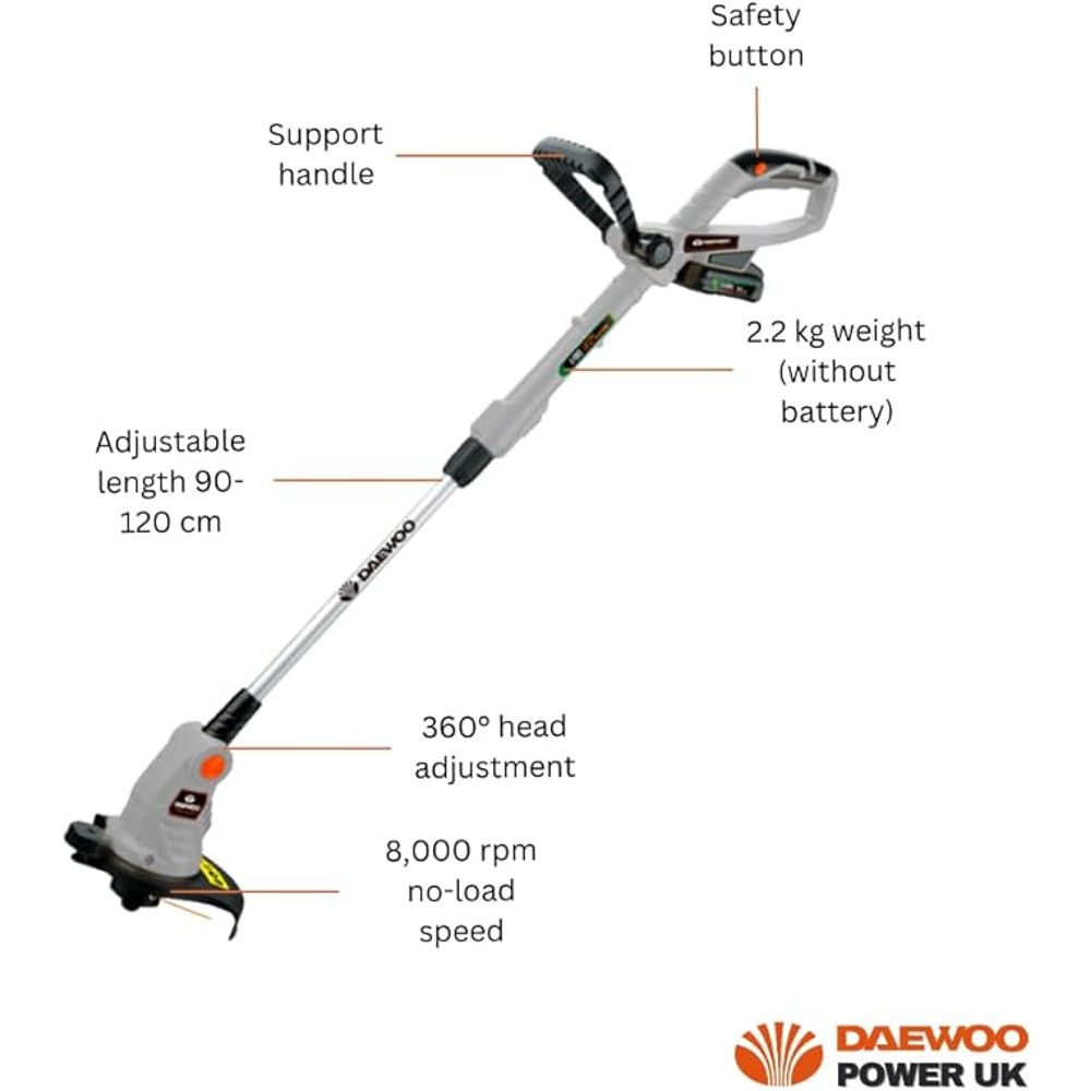 Daewoo Aku trimer DALGT18-1 Uni Bat 20V Li-ion slika 3