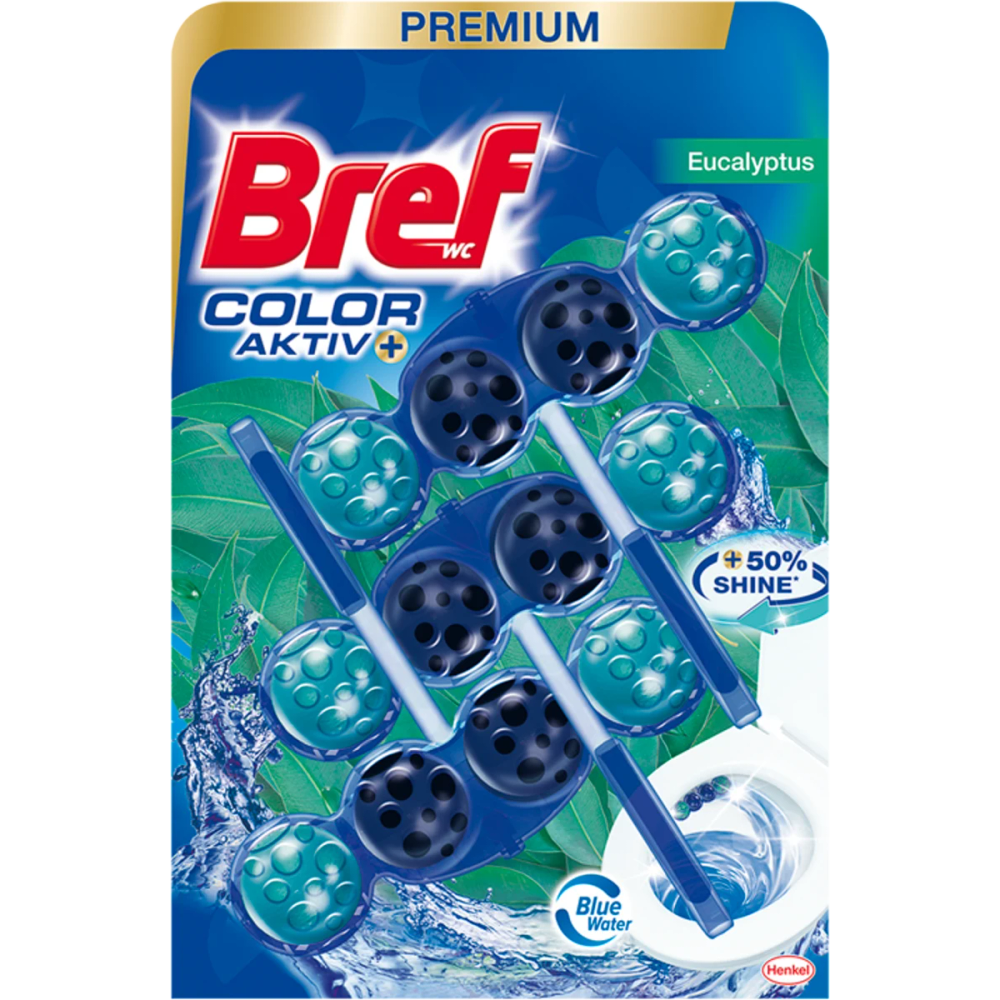 Bref Blue Activ Osvježivač wc školjke Eukalyptus 3 kom slika 1