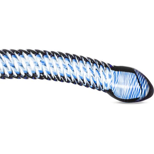 Stakkleni dildo Blue Lined slika 3