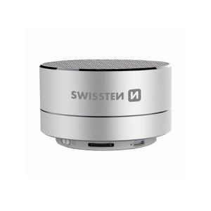 SWISSTEN zvučnik Bluetooth, FM, 3W, microSD, srebrni i-METAL