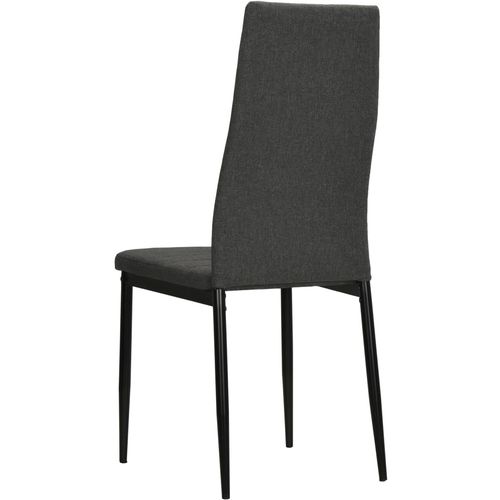 Blagovaonske stolice od tkanine 2 kom tamnosive slika 5
