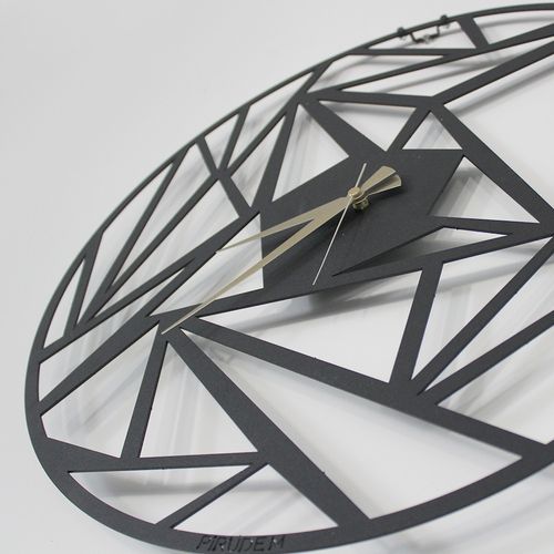 Perspektif Black Decorative Metal Wall Clock slika 4