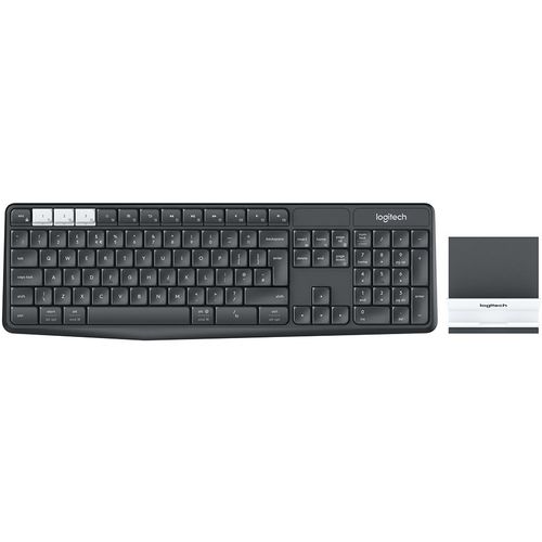 Tipkovnica Logitech K375s, bežična, crna slika 1