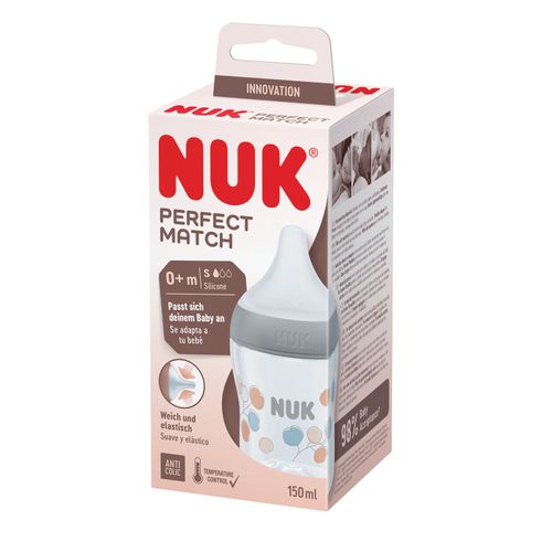 NUK plastična bočica Perfect Match 150ml, 0+m multicolor 10215013 slika 1