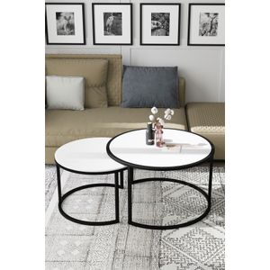 Bora - White White Coffee Table