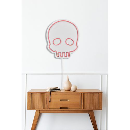 Wallity Ukrasna plastična LED rasvjeta, Skull - Pink slika 4