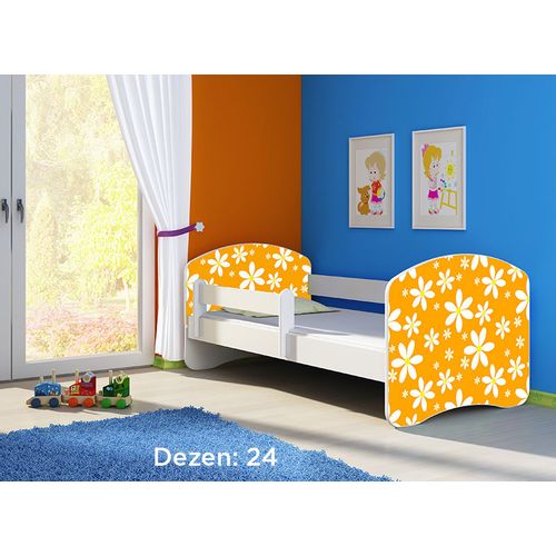 Deciji krevet ACMA II 140x70 + dusek 6 cm WHITE24 slika 1