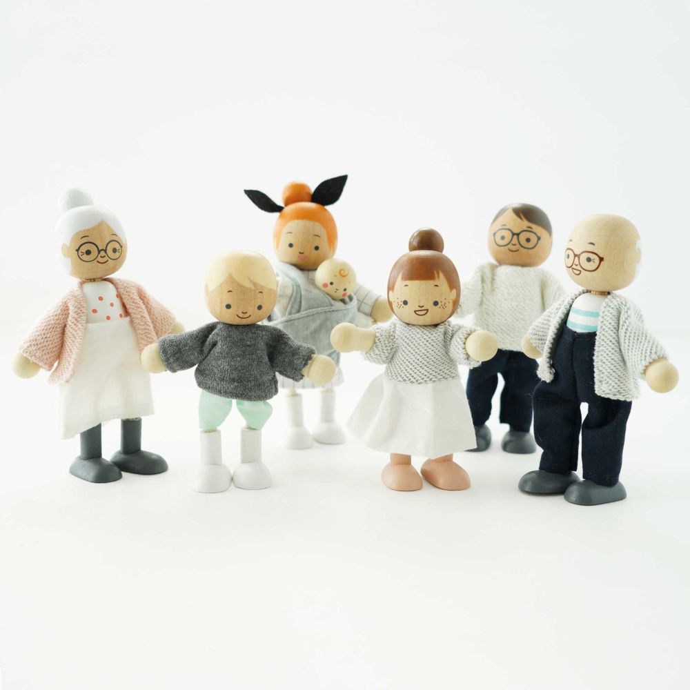 Le Toy Van Set drvenih figurica Moja porodica slika 4
