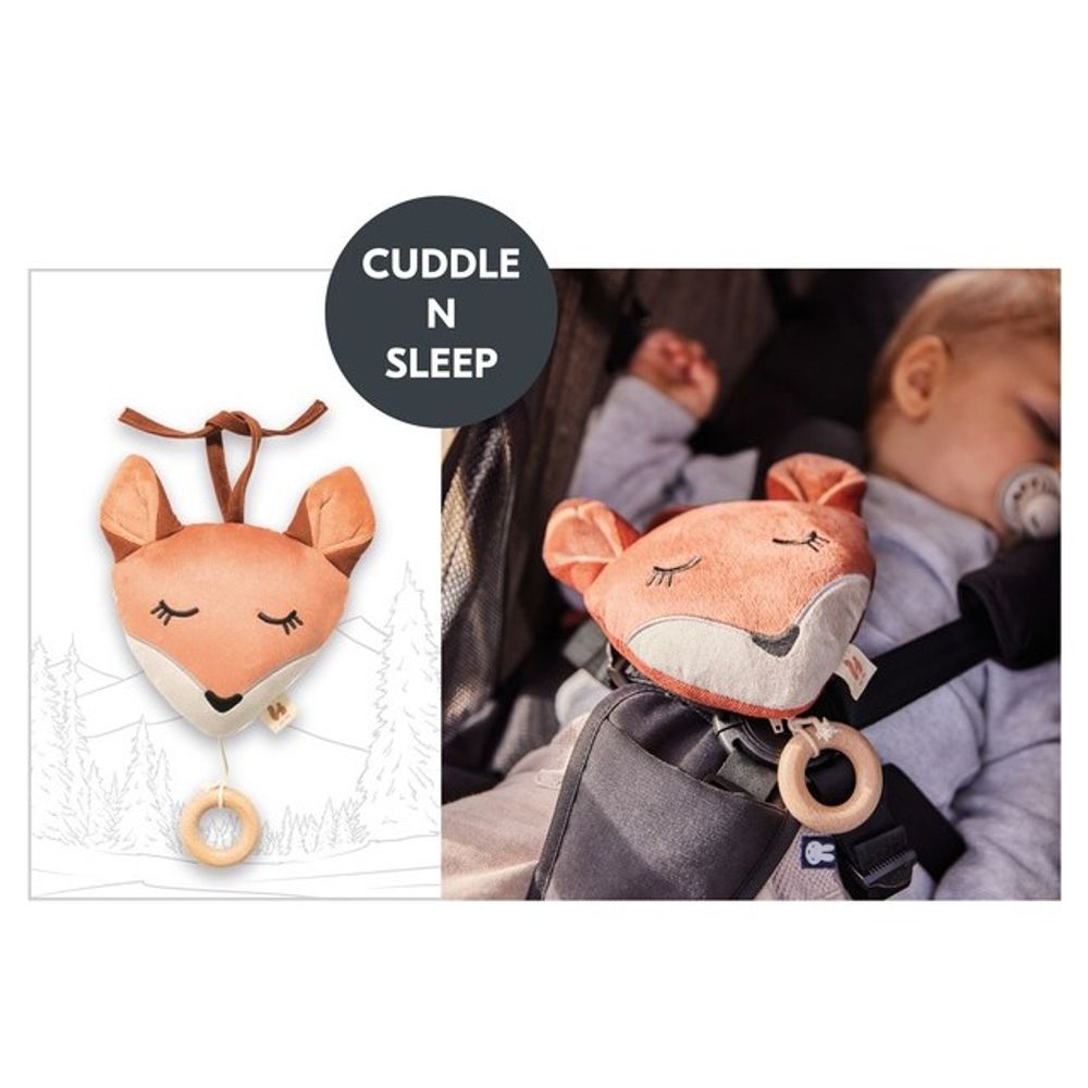 Hauck Muzička igračka na potez Cuddle and Sleep - Lisica slika 2
