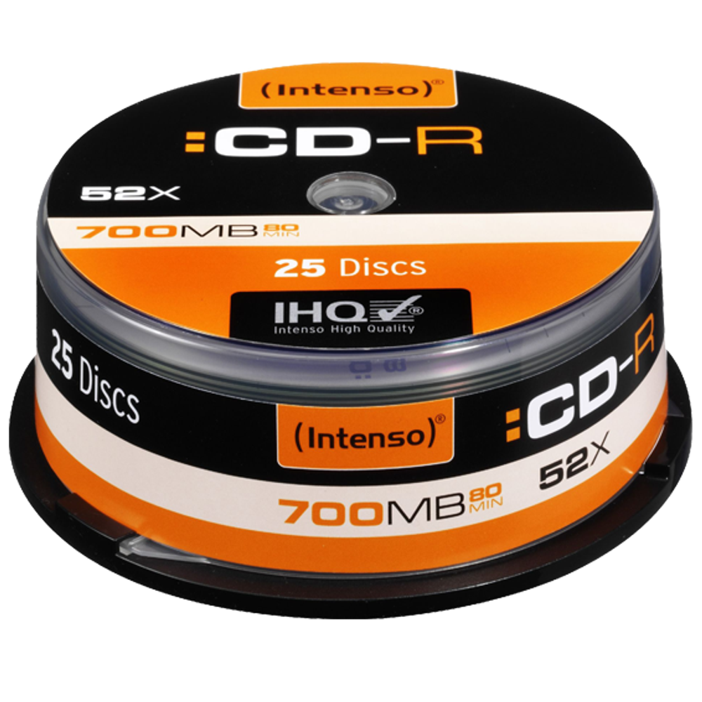 (Intenso) CD-R 700MB (80 min.) pak. 25 komada Cake Box - CD-R700MB/25Cake slika 1