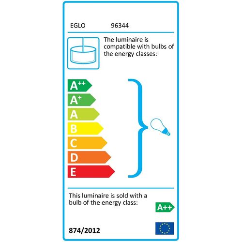 Eglo Farsala visilica/4, led, g9, 4x3w, 4x360lm, nikl-mat/staklo sivo  slika 2