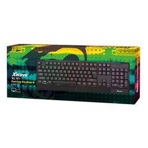 Xwave XL 01 Tastatura gejmerska sa RGB pozadinskim osvetljenjem,USA slova,crna