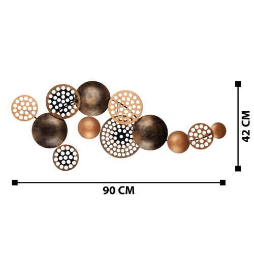 Wallity Metalna zidna dekoracija, Bronte - CH103-3 slika 9