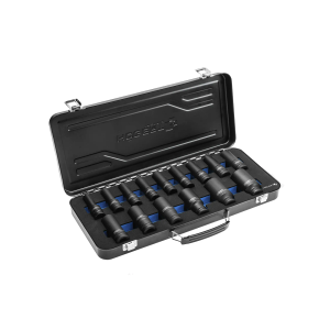 Högert  Set nasadnih ključeva 1/2" udarni dugi, 10-32mm, 15-dijelni, CrMo, u metalnoj kutiji