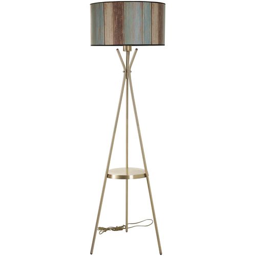 Venedik sehpalı eskitme lambader silindir renkli abajurlu Multicolor Floor Lamp slika 2