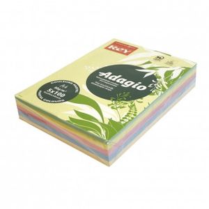 Papir A4 80gr Adagio mix pastel 500/1