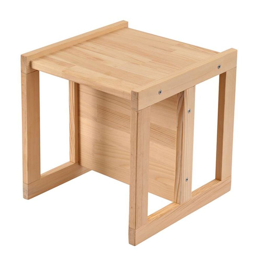 Kukka Montessori drveni sto i stolica 2U1, Natural Wood slika 2